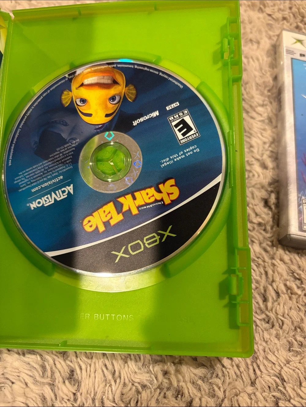 Microsoft Xbox Game Bundle OS Finding Nemo Shark Tale Bible Game Good Lot of 3